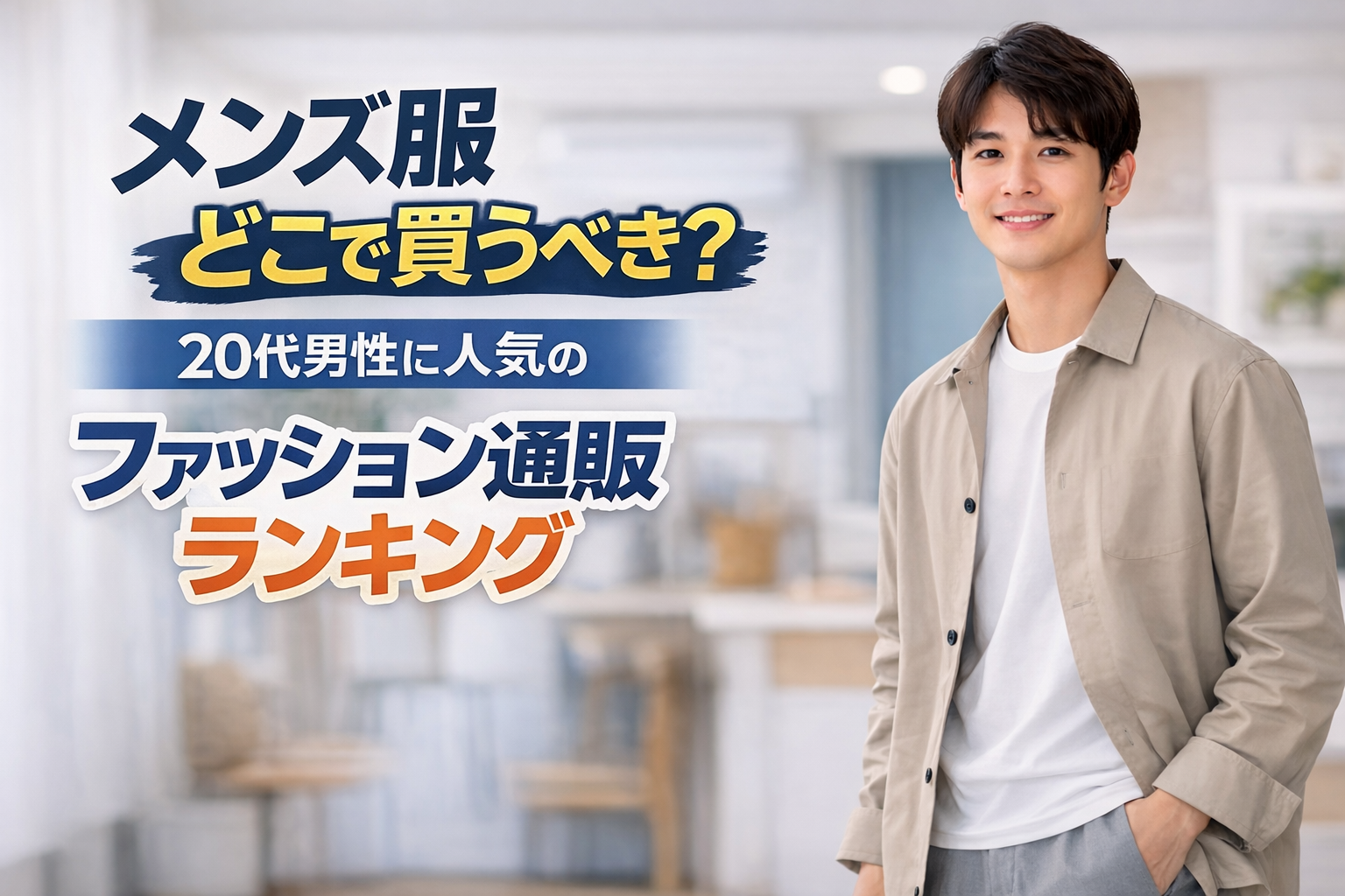 メンズ服どこで買うべき？20代男性に人気のファッション通販ランキング【コスパ重視で厳選】