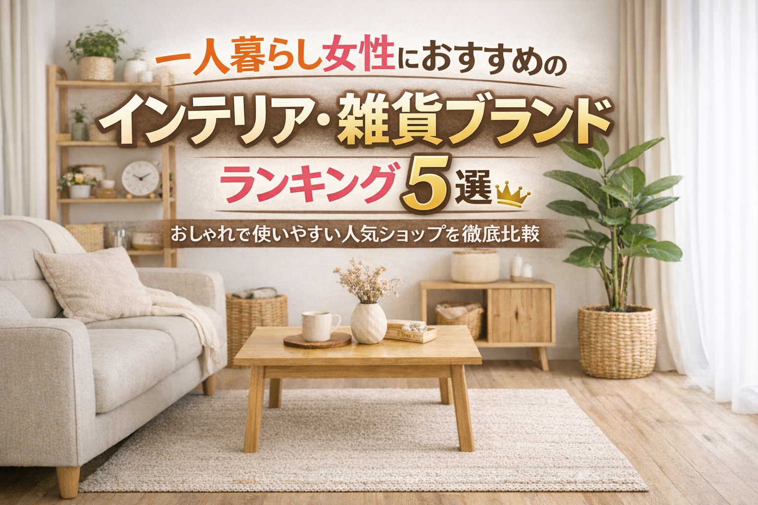 一人暮らし女性におすすめのインテリア・雑貨ブランドランキング5選｜おしゃれで使いやすい人気ショップを徹底比較