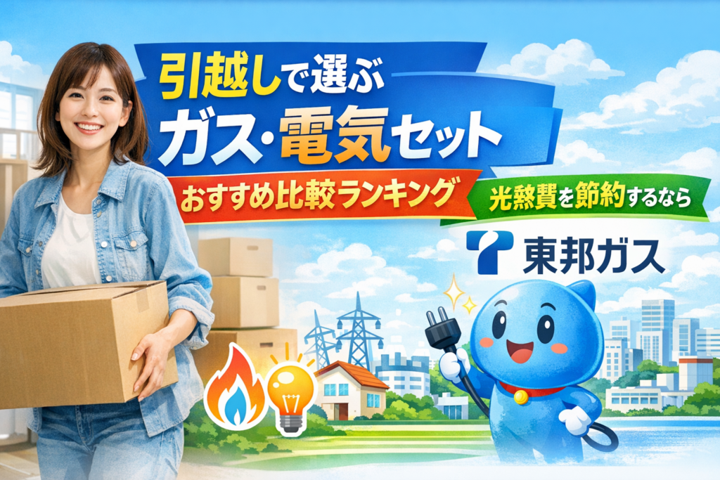 引っ越しで選ぶ
ガス・電気セット