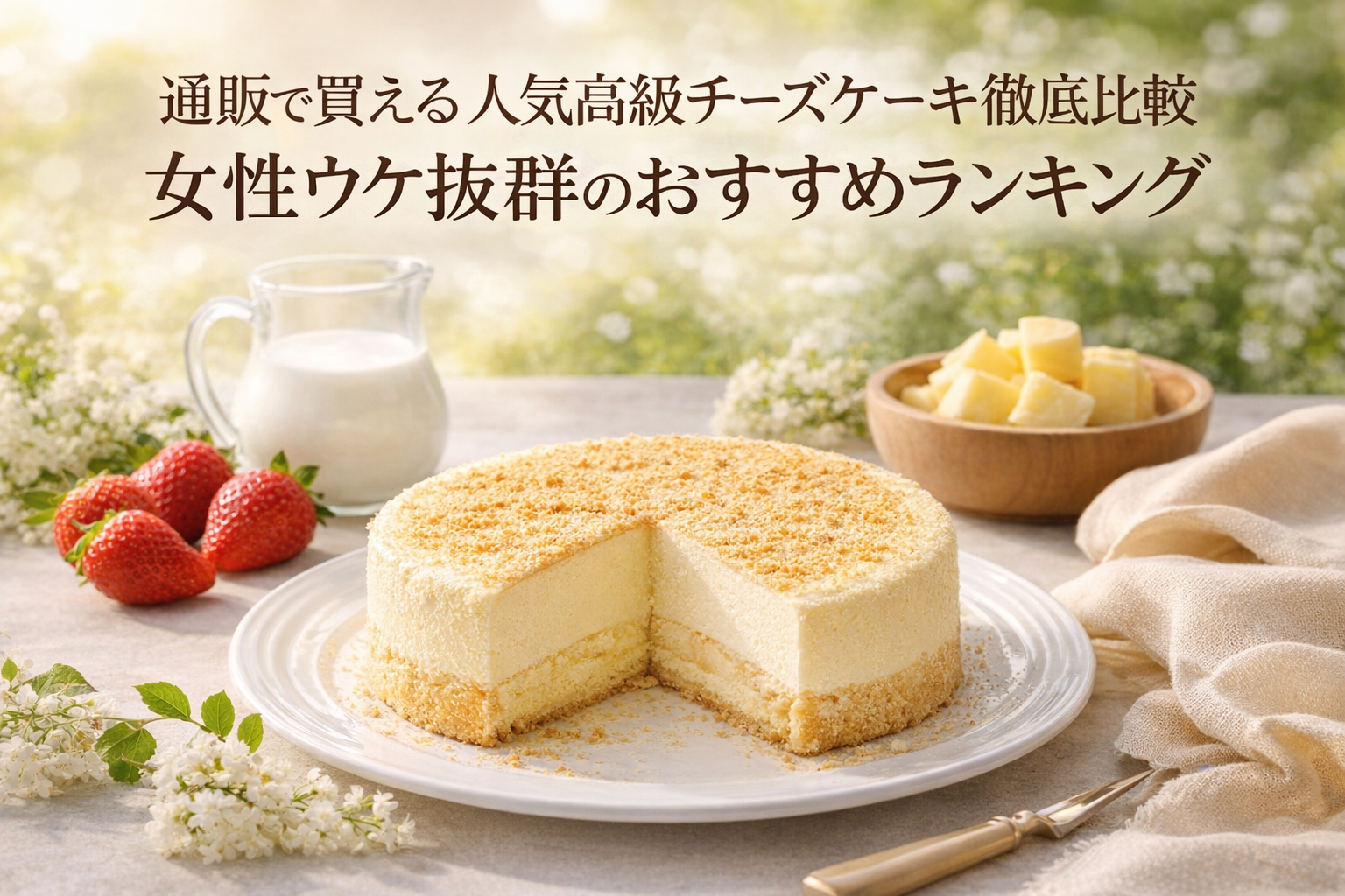 通販で買える人気高級チーズケーキ徹底比較|女性ウケ抜群のおすすめランキング