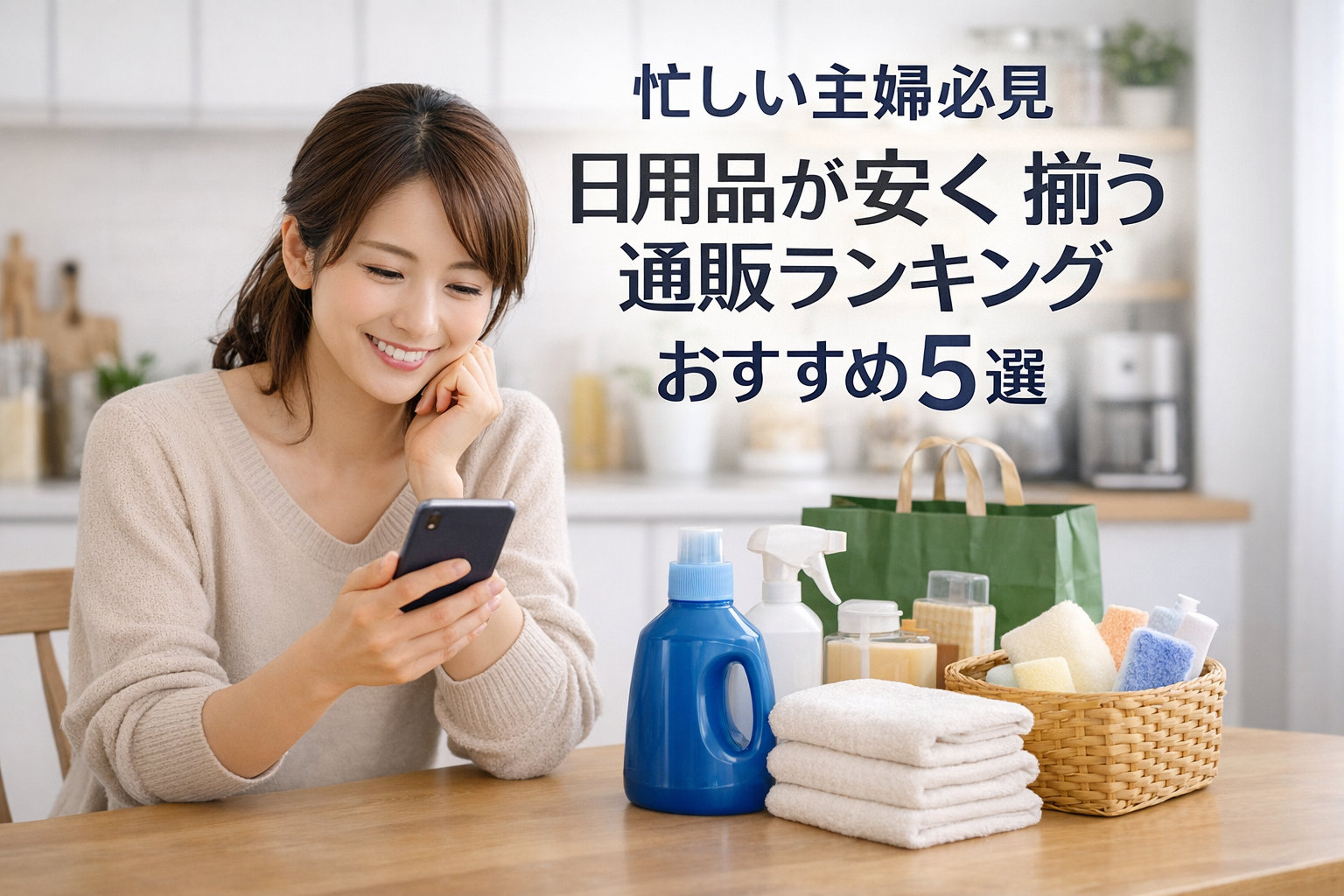忙しい主婦必見 日用品が安く揃う通販ランキングおすすめ5選 ダイソーネットストアが人気の理由とは