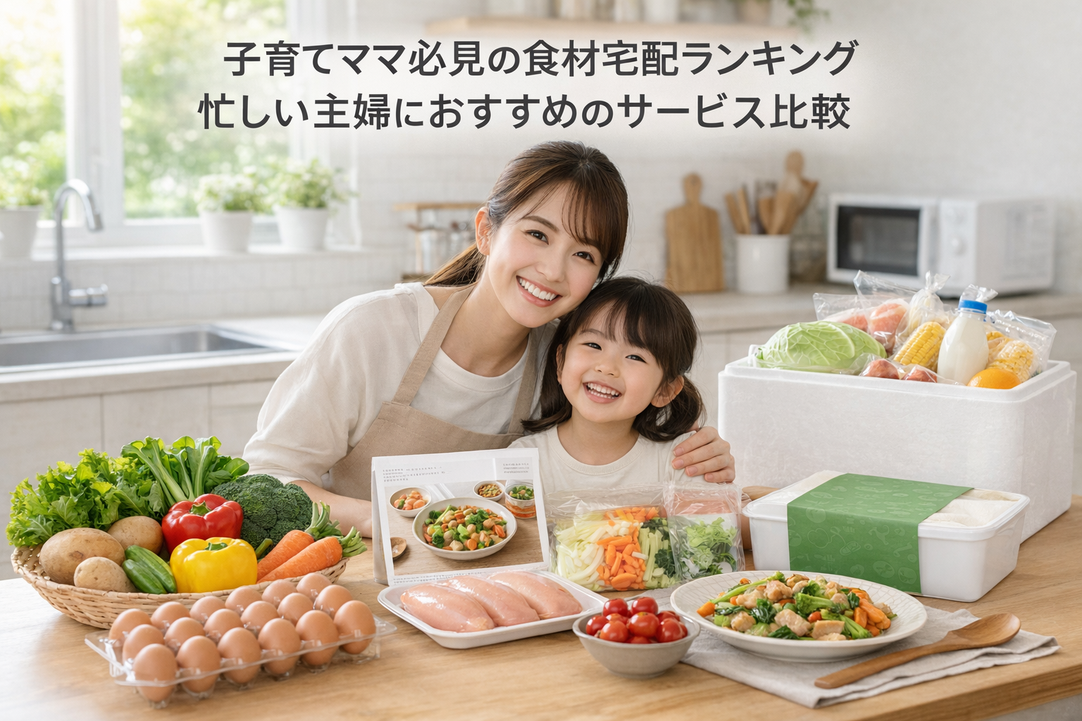 子育てママ必見の食材宅配ランキング|忙しい主婦におすすめのサービス比較で生協が1位
