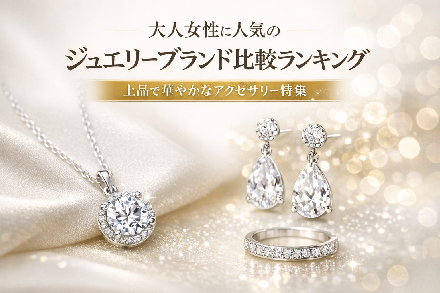 大人女性に人気のジュエリーブランド比較ランキング｜上品で華やかなアクセサリー特集