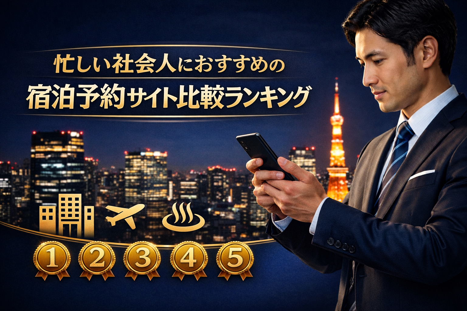 忙しい社会人におすすめの宿泊予約サイト比較ランキング｜短時間で最適な宿が見つかる厳選5社