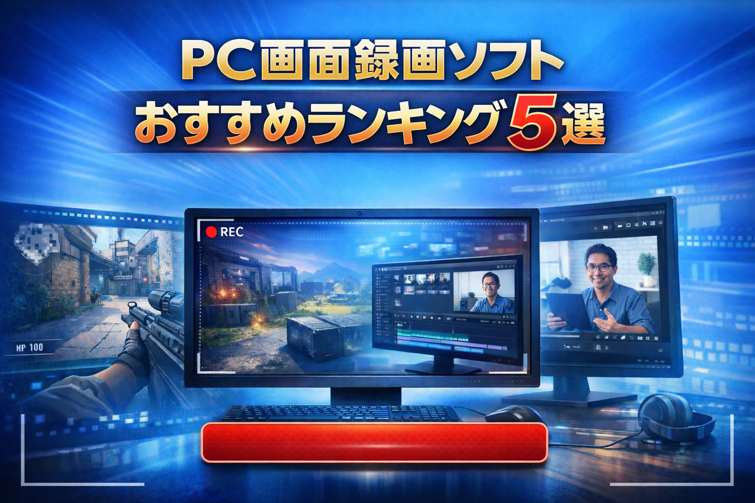 【PC画面録画ソフトおすすめランキング5選|初心者でも簡単に高画質録画できる人気ソフトを徹底比較】