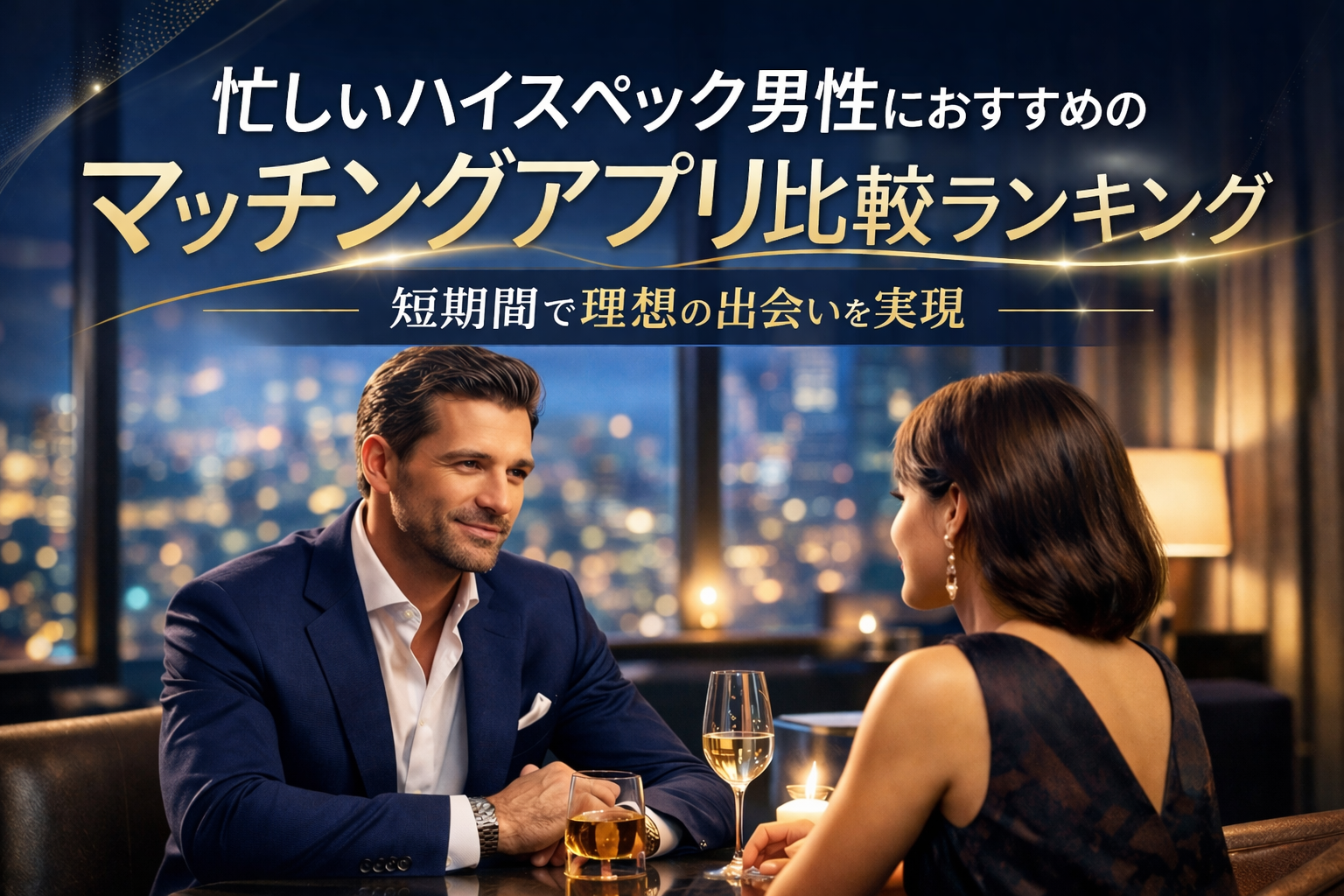忙しいハイスペック男性におすすめのマッチングアプリ比較ランキング｜短期間で理想の出会いを実現
