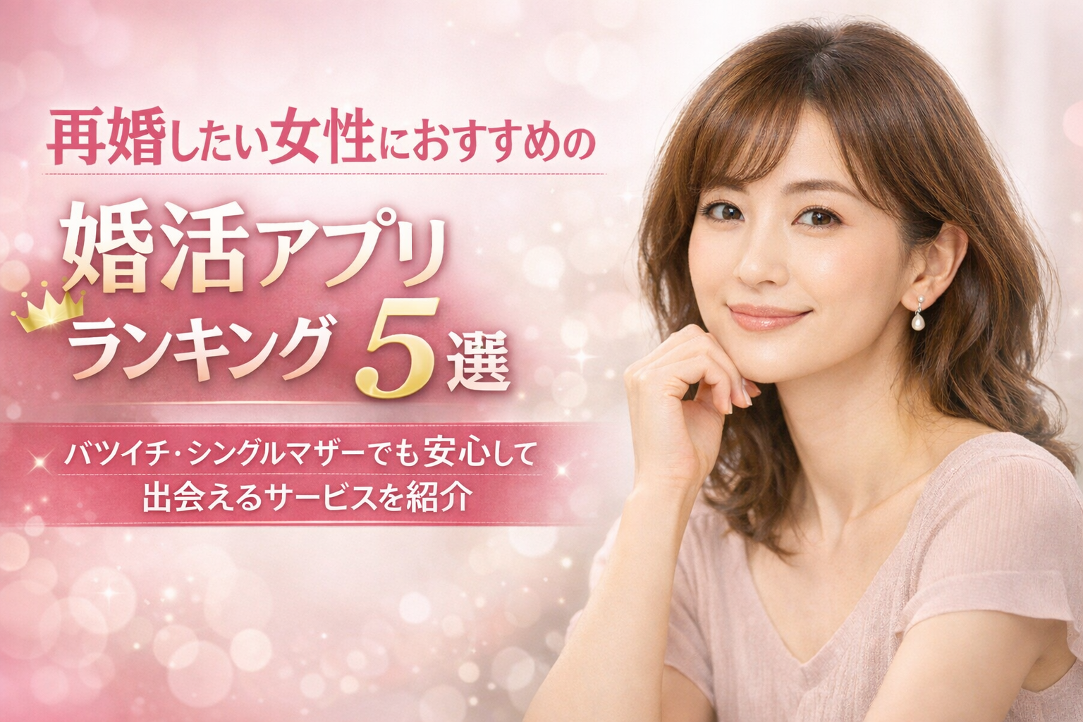再婚したい女性におすすめの婚活アプリランキング5選|バツイチ・シングルマザーでも安心して出会えるサービスを厳選