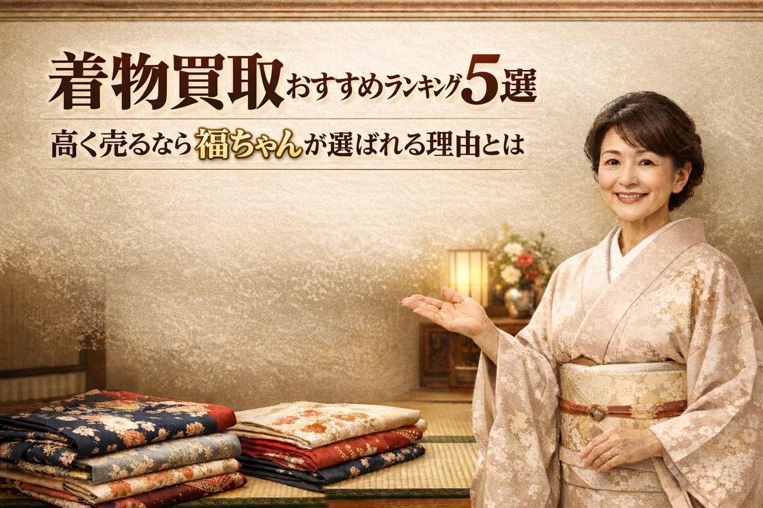 着物買取おすすめランキング5選 高く売るなら福ちゃんが選ばれる理由とは