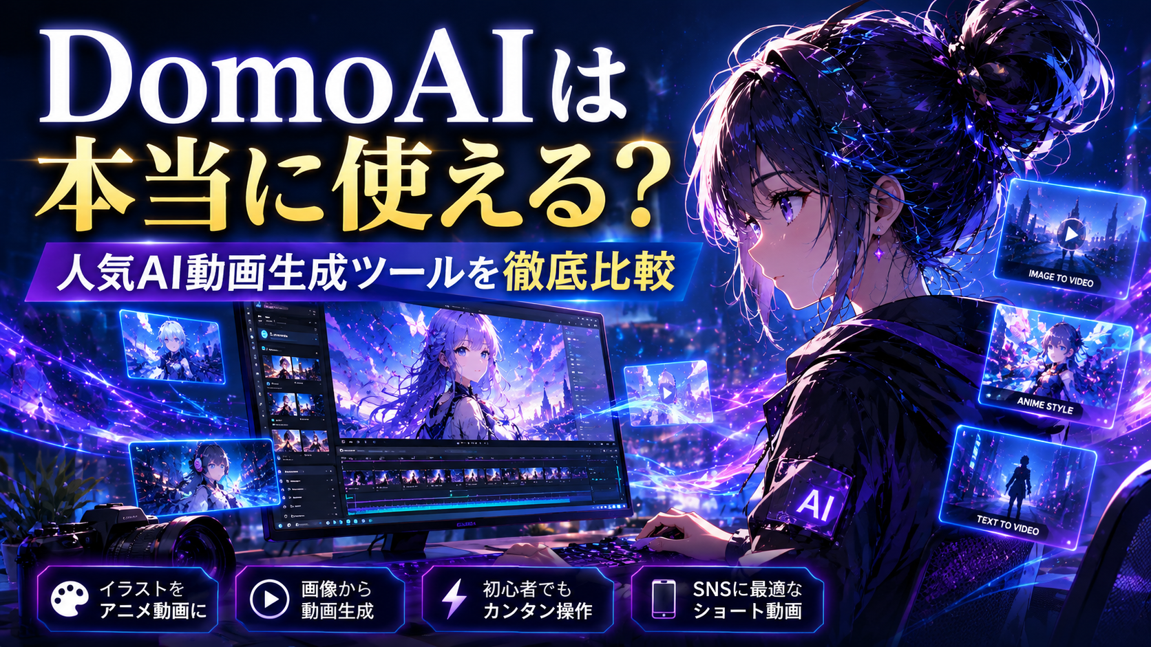 DomoAIは本当に使える？人気AI動画生成ツールを徹底比較