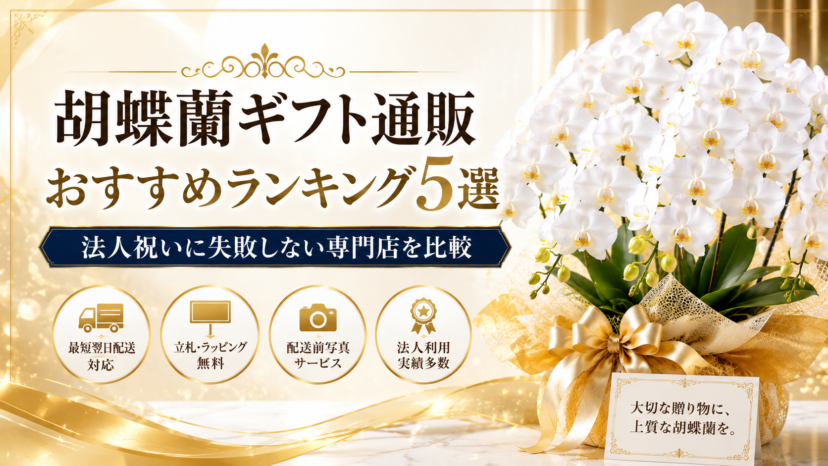 胡蝶蘭ギフト通販おすすめランキング5選｜法人祝いに失敗しない専門店を比較